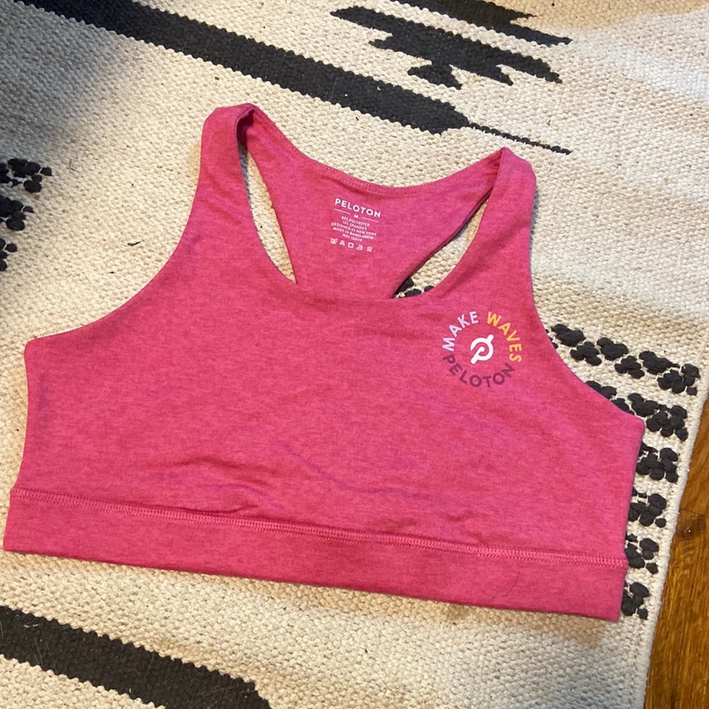 Pink Peloton Sports Bra